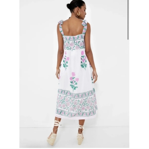 NWT Juliet Dunn Tuckernuck Orchid Poppy Tie Shoulder Dress - Size 1 - Picture 2 of 7